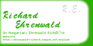 richard ehrenwald business card